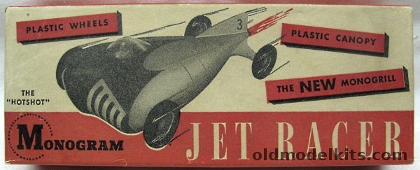 Monogram 1/30 Monogram Hot Shot Jet Racer - CO2 Powered Racer, R1 plastic model kit